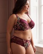 Load image into Gallery viewer, Fashion Bra 656-825 Bordeaux Color
