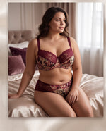 Load image into Gallery viewer, Fashion Bra 729-825 Bordeaux Color