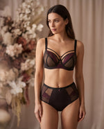 Load image into Gallery viewer, Fashion Bra 369-401 Chocolate
